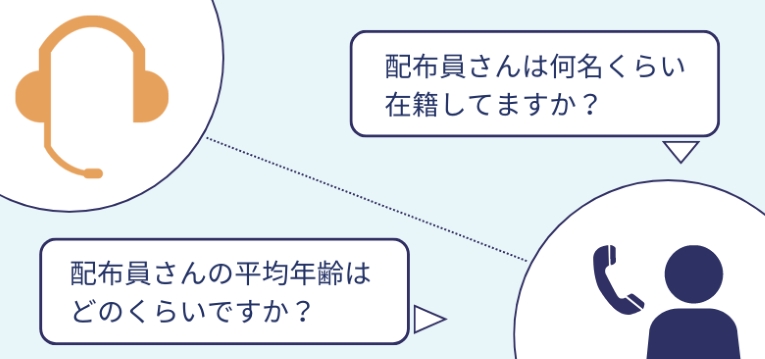 配布スタッフの在籍を確認する