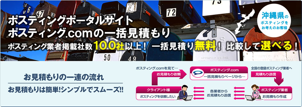 沖縄県のポスティングをお考えのお客様