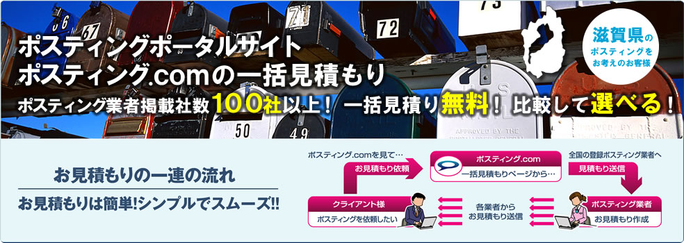 滋賀県のポスティングをお考えのお客様