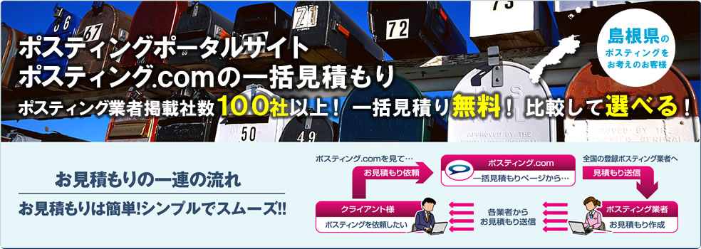 島根県のポスティングをお考えのお客様