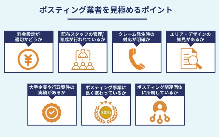 ポスティング業者を見極めるポイント