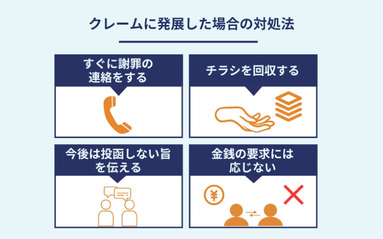 クレームに発展した場合の対処法