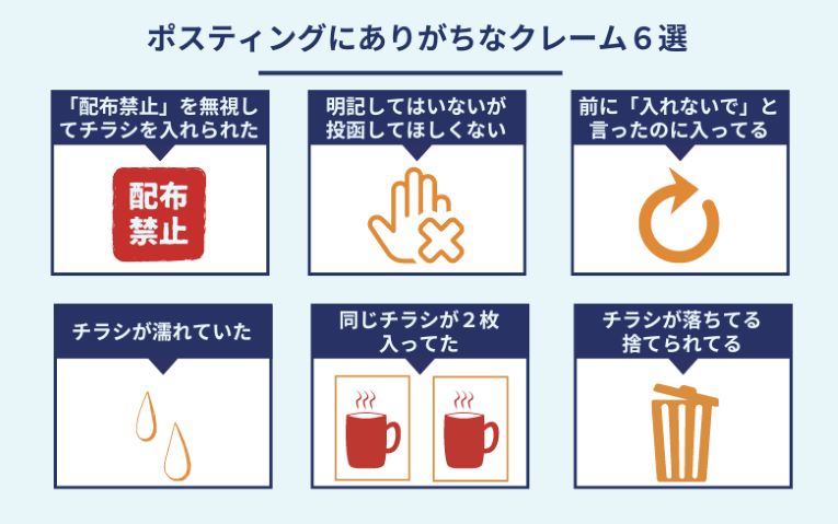 ポスティングにありがちなクレーム６選